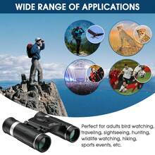 200x25 Compact Binoculars, Suitable For Adults And Children, High Magnification Mini Pocket Telescope, Waterproof Small Telescope, Ideal For Bird Watching, Hunting, Concerts, Theater, Opera, Travel And Sightseeing - Multicolor - View 2