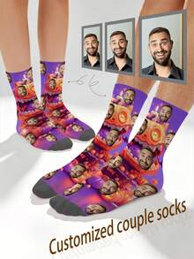 1 Pasang Kaos Kaki dengan Pola Wajah Kustom, Kaos Kaki Foto Personalisasi, Kaos Kaki Cetak Kustom, Kaos Kaki Wajah Lucu, Kaos Kaki Pola Kustom, Cetak Pola Wajah Apa Pun pada Kaos Kaki, Hadiah Ulang Tahun Pernikahan, Hadiah Hari Valentine, Hadiah Ulang Tahun Unik, Koleksi Personalisasi - MultiWarna - View 10