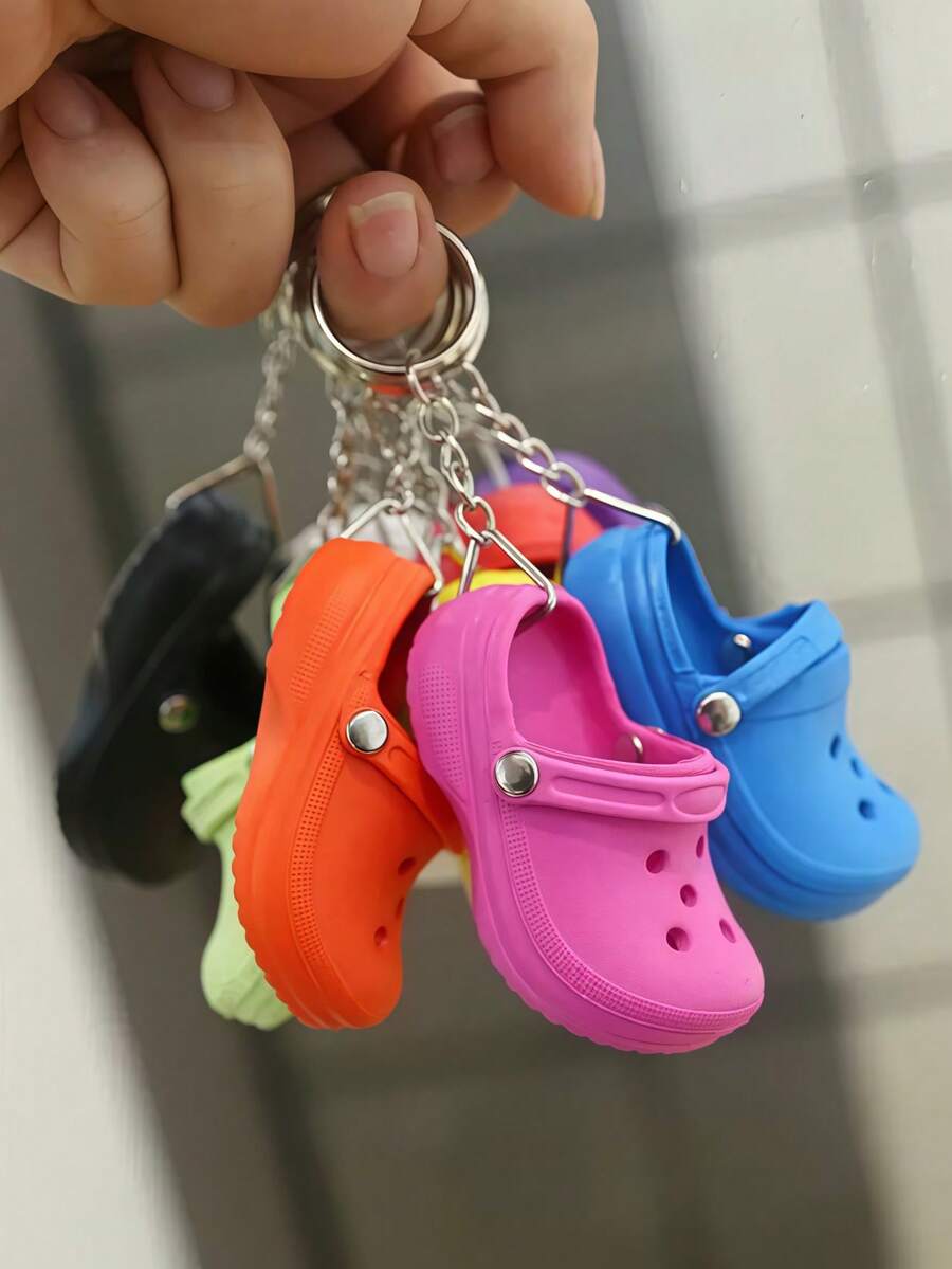 1pc Cute Mini EVA Shoe, Suitable For Keychain Bag Accessory Car Decor Pendant Shoe Ornament Y2K Style Charm