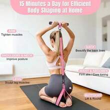Set Pita Resistensi Kaki yang Ditingkatkan - Peralatan Latihan Resistensi Pita Elastis untuk Kebugaran di Rumah & Yoga - MultiWarna - View 5