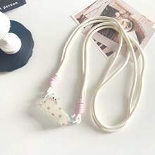 1PC Colorful Cat Phone Case Back Clip With Long Crossbody Strap, Creative Women's Neck Hanging Long Rope, Outdoor Crossbody Chain, Ins Style Long Phone Lanyard, Durable And Sturdy Woven Strap - Multicolor - View 11