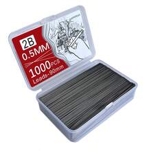 1000pcs MROOFUL Mechanical Pencil Lead Refills Compatible For HB Lead Core - Large Pack With 0.5/0.7/0.9/1.3/2.0mm Line Widths, Resin Replacement Pencil Tips (Students, Office) - Affordable Gift Box.Back To School. - Lead - View 11