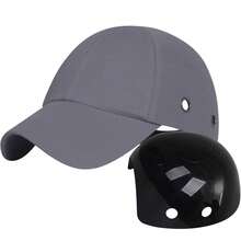 Bone com Capacete EPI Obra Construçao Segurança Casquete Trabalho Reparo Conserto Oficina Proteçao Eficiente Resistente - A - Visão 7