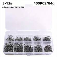 Fish Hook Box Set With Holes And Barbs, High Carbon Steel Fishing Hooks For Freshwater And Saltwater Fishing, Fishing Tackle - Multicolor - View 11