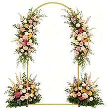 6FT Wedding Arch Door Backdrop Stand Flower Display Frame Backdrop Metal Rack - View 2