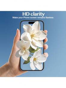 Yezodawee 3片裝螢幕保護貼附自動安裝套件，相容 17 Pro Max/17 Pro/17 Air/17/15 Plus/15 Pro Max/15 Pro/15/14 Pro Max，9H 鋼化玻璃 HD 螢幕保護貼，防刮、防指紋，相容手機殼 - 無色 - 查看 6