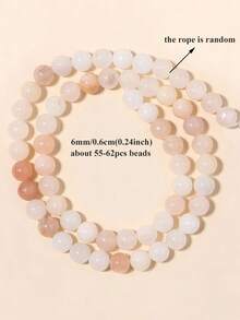 1 Strand 4/6/8/10mm Multicolor Natural Stone Beads Tourmaline Tiger Eye Agates Shell Loose Spacer Beads For Jewelry Making DIY Bracelets Accessories - Multicolor - View 25