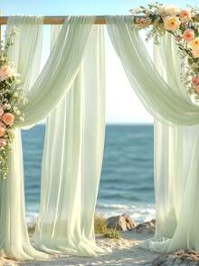Lightweight Mesh Fabric, Wedding Drapes, Multiple Colors Available, Outdoor Drapes Decoration, Party Backdrop Setup, Wedding Arch, Wedding Fabric, Outdoor Garden Decoration, Wedding Season, Birthday Holiday Party Decoration, Party Backdrop, Garden Mesh, Ideal Choice For Gifts, Gathering Mesh Decoration - A - View 9