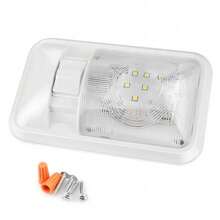 Lámpara de techo LED de 12V para RV - Iluminación interior para RVs - Adecuada para remolques, caravanas y RVs basadas en barcos - 1 unidad de luz de cúpula individual - Ver 7