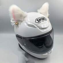 AD Cute Cat Ear Helmet Decor Detachable Fox Ear Motorcycle Accessories For Women Girls Riding Sweet Punk E-Bike Scooter Gift - Plush Helmet Ears - View 3