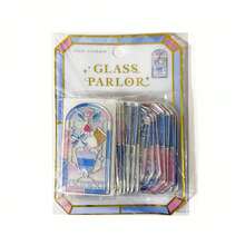 Stiker PVC Transparan Jendela Kaca Q-Lia, Bahan Kolase Scrapbooking 3D Foil Emas - MultiWarna - View 6