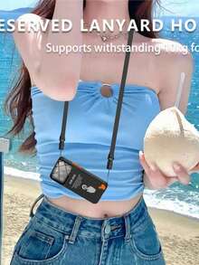 Funda de teléfono con triple protección, a prueba de golpes, de moda y resistente al agua, compatible con iPhone 15 Pro/14/13, para usar en la playa, buceo, entrega, transporte en días lluviosos y natación. Retire el protector de pantalla antes de usar. A prueba de golpes, resistente a caídas y arañazos. Regalo de primavera, cumpleaños o aniversario. - Negro - Ver 7