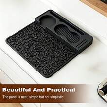 Espresso Tamper Mat, Professional Silicone Barista Workstation, With Tool Slot, Suitable For Portafilter, Heat-Resistant Coffee Tamper Mat, For Countertop Protection - Multicolor - View 2