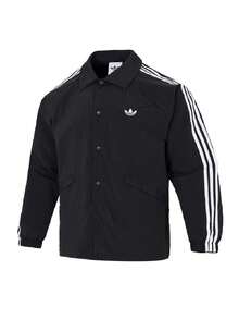 Adidas Men's Jacket Daily Commute Top 3S JKT Comfortable Casual Sports Outerwear KE3598 - Black - View 1