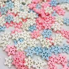 30/50pcs Mixed Original Molded Snowflake DIY Set For Earrings, Hair Accessories, Beaded Bracelets, Resin Craft Decoration Patch Material Kit (Aged 14+) - Multicolor - View 6