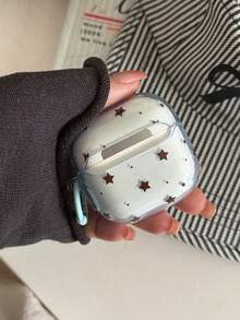 Transparent Blue Star Protective Case For Samsung Galaxy Buds2 Pro, Soft Shell Earphone Protective Cover, Anti-Drop Box Case For Samsung Buds2 Live, Galaxy Buds2 Earphone Case - Clear - View 5