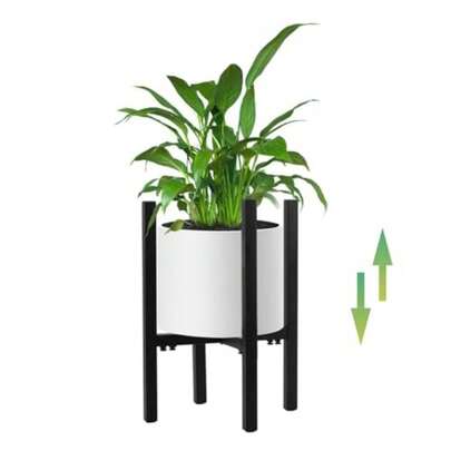STLOVe Support de pot de fleurs réglable en métal