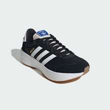 Adidas Originals CITY RNR Suede RNR Comfort Versatile Low-Top Lifestyle Shoes Unisex Black - Black and White - View 5