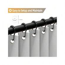 Shower Curtain Liners - Dark Gray - View 10