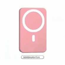 Slim Compact Magnetic Wireless Fast Charging Power Bank 5000mAh 15W Wireless Charge 22.5W PD Wired Charging Portable Phone Charger Strong Magnetic Suction Back To School Supplies Lightweight Charger Compatible With MagSafe For IPhone 17 16 Pro 15 Pro 14 Plus 13 Pro Max 12 School Supplies - 1PC - View 10