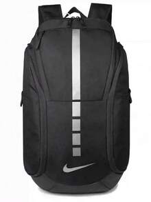 Nike Unisex Outdoor Sports Casual Travel Backpack, Large Capacity, Size: 59*34*24cm - Black/Silver Gray - View 2