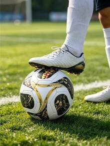 1pc Size 5 Standard Soccer Ball, Indoor/Outdoor Universal, Competition Training Ball, Gift Inflatable PU Leather Multicolor Team Sports Football (Football Shipped Deflated) - Multicolor - View 7