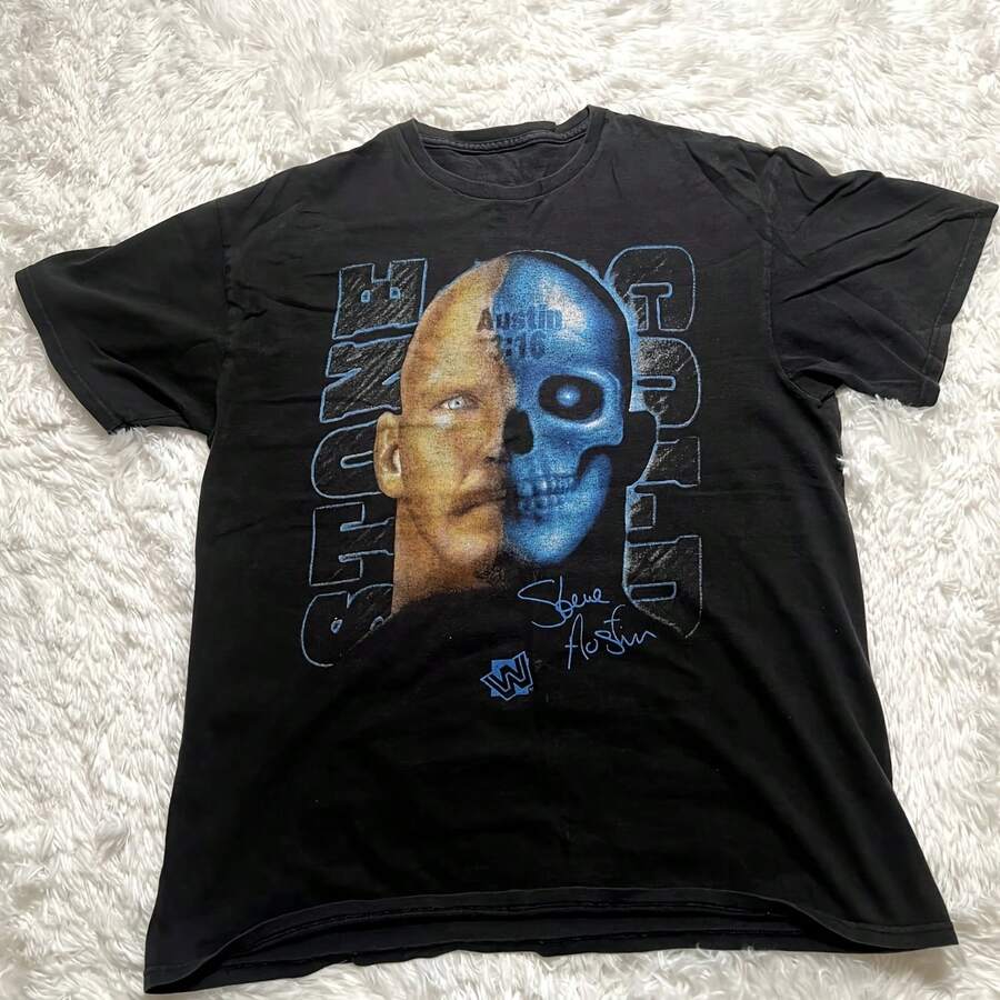 Vintage "Stone Cold Steve Austin" Graphic T Shirt Size L - 款式 - 查看 1