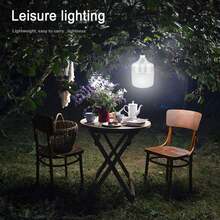 Camping Light Emergency Bulb Hanging Tent Work Light Rechargeable USB LED Bulb Outdoor Portable Light (2 Charging Port Types Randomly Shipped) - Cold White - View 5