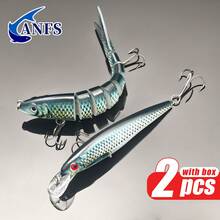 ANFS 2pcs Fishing Lures Mixed Design - Realistic Artificial Lures Swimming Lures For Freshwater And Saltwater Fishing - Multicolor - View 5