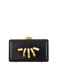 RCRK New Finger-Interlock Design Women's Clutch Bag, Suitable For City Daily, Party, Vacation, Gilded Heavy Craftsmanship, Light Luxury - Black - View 10