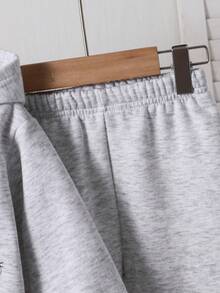 Baby Girls Infant Toddler Casual Fashion Cute Jacket & Pants 2pcs Set Spring Autumn Winter - Light Grey - View 6