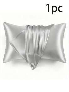 2pcs/1pc Luxurious Silky Soft Pillowcase - Breathable Skin -Friendy Cool Fel Solid Color With Envelope Closure- Machine Washable Bedding Washed Silk Pllowcase Sing Cushion Cover For Bedroom Decor Bedding Bed Accessories - Multicolor - View 14