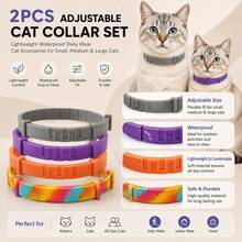 2pcs Adjustable Medium Pet Flea And Tick Collar, Natural Ingredients Mosquito Repellent, Waterproof, Wearable For 1 Week, 8 Months Protection, Suitable For Dogs, Cats And Small To Medium-Large Pets, Pet Supplies - Multicolor - View 7