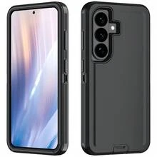 Casing Ponsel Pelindung Tugas Berat 3-in-1 [Tahan Guncangan][Tahan Jatuh][Anti Selip] Casing Ponsel Pelindung Multi-Lapisan Memberikan Perlindungan Kuat untuk Perangkat Seluler Anda - Hitam - View 94