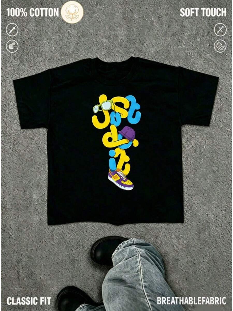 Men T-Shirts - Black - View 1