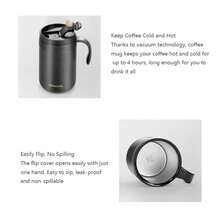 Portable Pour Over Coffee Maker Set, Insulated Stainless Steel Travel Mug With Filter, Outdoor Camping Coffee Cup, All-In-One Brewer - White  Cup + Drip Filter + Spoon (three-piece Set) - View 5