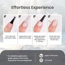 Beetles 6 Colors Soft Eclipse Grey Gel Nail Polish Set, White Black Beige Grey Milky Gel Polish Kit, Soak Off UV LED Nail Art Manicure - 6 Colors Soft Eclipse Grey - 查看 7