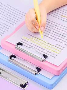 Writing Board/Folder With Storage Function, With A6 Storage Bag, Can Store Cash, Multi-Functional Writing Board, School And Office Supplies, Writing Board With Storage Function, Document Digital Electronic Product Storage Box, Home Financial Classification Ledger, Savings Folder, Suitable For Home, School, Dormitory, Office, Gift For Friends, Family, Classmates, Boys, Girls, Teachers, Back To School Season, Graduation Season - Multicolor - View 8