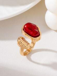 1pc Fashionable Personalized Geometric Women's Ring - Geometric Women's Ring - View 7