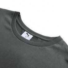 PUMA Men's Short Sleeve T-Shirt Simple Versatile Comfortable Sports Lifestyle Series Logo Training Running Breathable Short Sleeve - Carbon Grey - View 6
