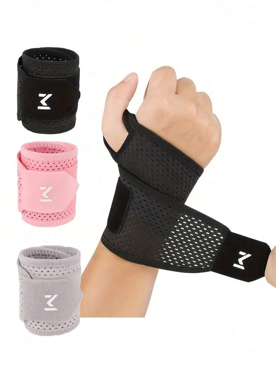 Heavy-Duty Adjustable Wrist Brace With Thumb Loop For Optimal Joint Stabilization Breathable Fabric Compression Strap Relieve Wrist Fatigue Sports Wristband For Powerlifting Wrist Band Gym Accessory Sports Protective Gear Men And Women