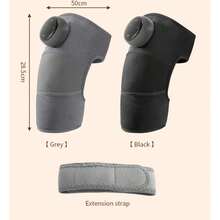AXH [Mother's Day, Father's Day Gift]Knee Heating Massager, Relaxing Massage, With Thermal Bag, Suitable For All Ages And Genders, Black - Grey - View 5