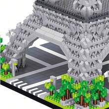 Set Balok Bangunan Menara Eiffel Paris 3585 Buah, Model Arsitektur Terkenal di Dunia, Ideal untuk Dekorasi Rumah & Hadiah Ulang Tahun - Paket Tas - View 10