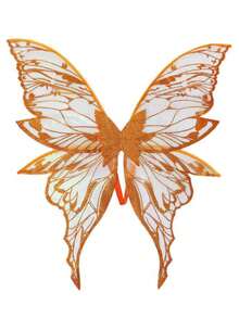 1pc Large Gold Foil Butterfly Wings, Shiny Transparent Angel Fairy Wings, Suitable For Cosplay, Various Festivals, Parties, Bars, Elf Parties And Halloween - Multicolor - View 19
