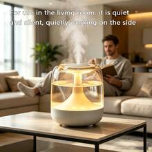 1 buah Diffuser Pelembap Aromaterapi Minyak Esensial Bertenaga USB, 2 Mode Kabut, Lampu Malam 7 Warna, Operasi Tenang, Tidak Mengganggu Tidur, Desain Elegan dan Ringkas, Hadiah Liburan yang Istimewa, Cocok untuk Ruang Tamu, Kamar Tidur, Kantor - versi bertenaga USB - View 6