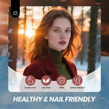 Beetles 6 Colors Midnight Syrup Jelly Gel Nail Polish Set, Mocha Brown Burgundy Red Purple Green Blue Sheer Translucent Gel Polish Kit, Soak Off UV LED Nail Art Manicure - 6 Colors Midnight Syrup Jelly - 查看 6