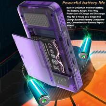 YIYI R36H Retro Handheld Game Console, 20000+ Games 23 Emulators, Dual 8W Speakers, 3000mAh External Battery Compartment, Open Source Linux System, 3.5 Inch IPS Screen Portable Video Game Console, Multi-Color - 64G - View 10