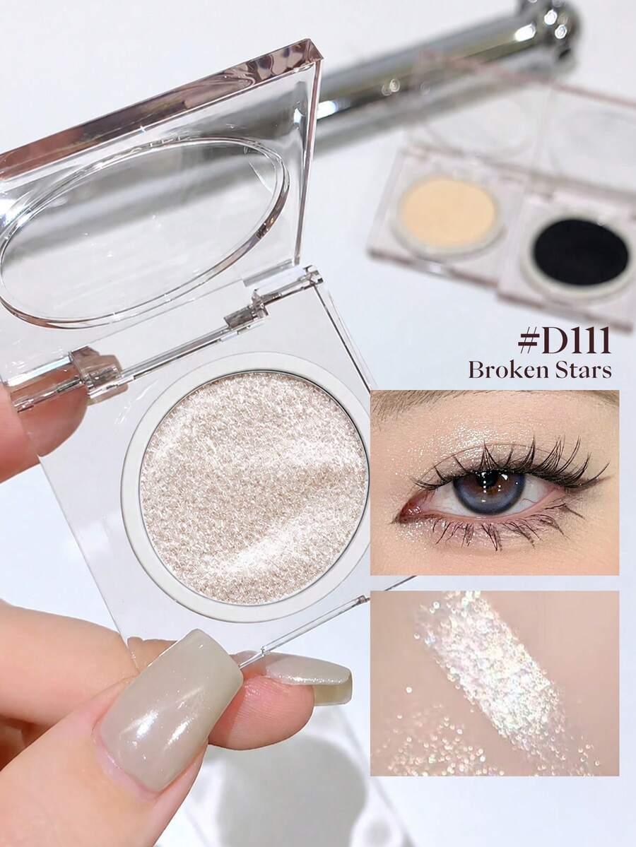 JOOCYEE Eyeshadow D111 Shattered Starlight, High Gloss Glitter, Long-Lasting Non-Clumping, High Color Payoff - D111 Broken Stars - View 1