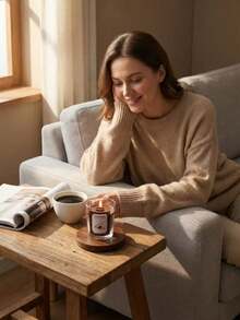 Handmade Scented Candle, Pure Natural Soy Wax Blend, Coffee Fragrance, Suitable For Office Freshness, Gaming Fatigue Relief, Kitchen Odor Removal, Essential Gift For Computer Desk Companion - Multiple Styles - View 7