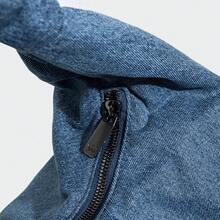 adidas originals 三葉草 ALWAYS ORIGINAL DENIM 經典牛仔 logo吊墜 大容量 棉質 雲朵包腋下包手 提包 男女同款情侶款 藍色 - 藍色 - 查看 7